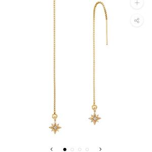 Marguerite threader earrings Beads by Tara